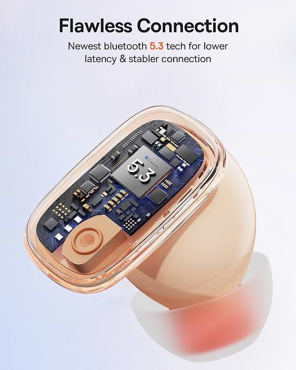 Фото - Наушники вкладыши беспроводные TWS Baseus AirNora 2 True Wireless Earphones Gradient Orange (NGTW320207)