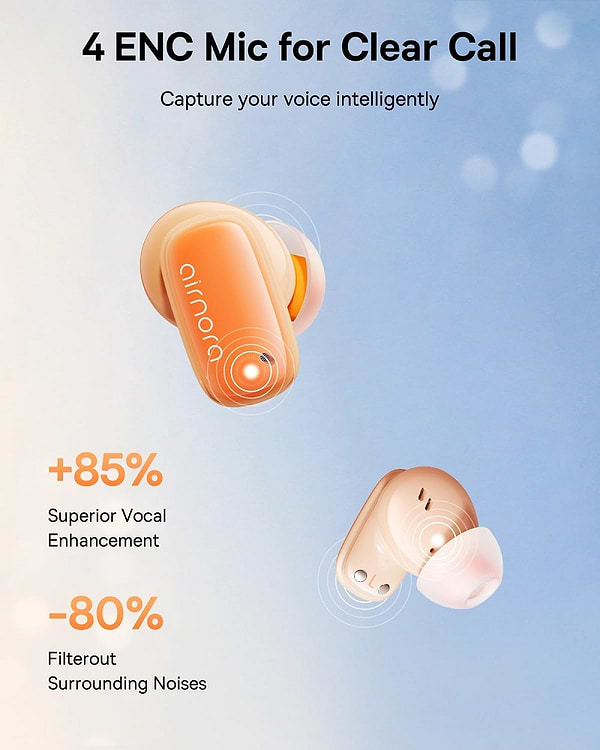 Фото - Наушники вкладыши беспроводные TWS Baseus AirNora 2 True Wireless Earphones Gradient Orange (NGTW320207)