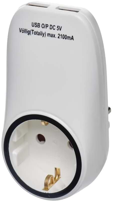 Розгалужувач 220В EMOS P0072 2xUSB 1 розетка