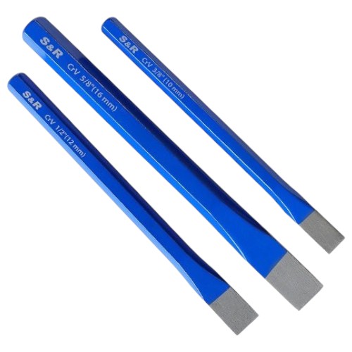 Зубило S&R 10х140 мм 12х150 мм 16х170 мм (282000003)