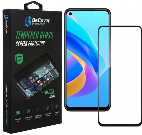 Захисне скло для смартфону BeCover for Oppo A76 Black (707604) - Фото 1
