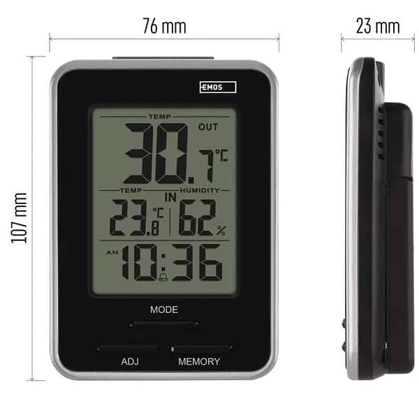 Фото - Термометр цифровой EMOS E0121 с функцией гигрометра