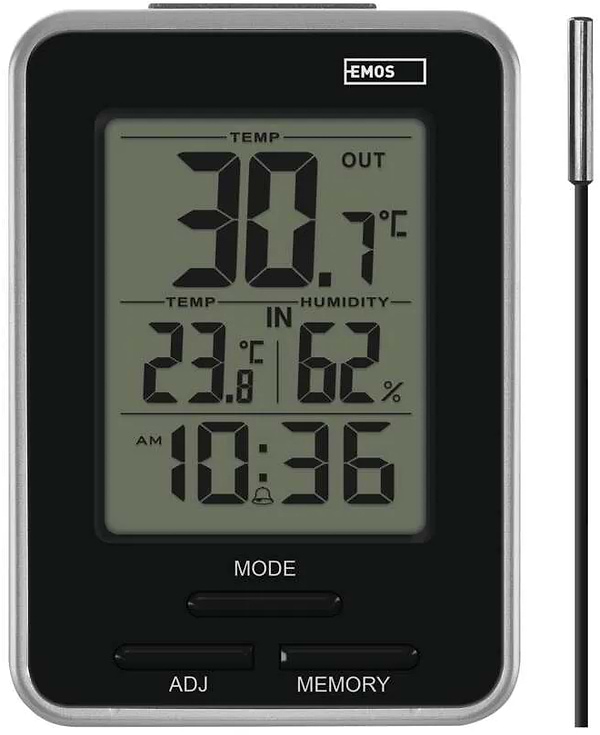 Фото - Термометр цифровой EMOS E0121 с функцией гигрометра Фото - Термометр цифровой EMOS E0121 с функцией гигрометра