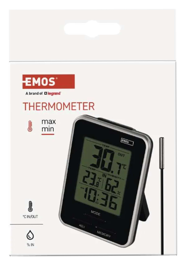 Фото - Термометр цифровой EMOS E0121 с функцией гигрометра