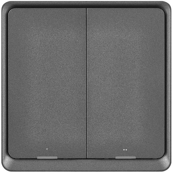 Фото - Бездротовий вимикач EMOS H5015 2 кнопки ZigBee 3.0 Чорний