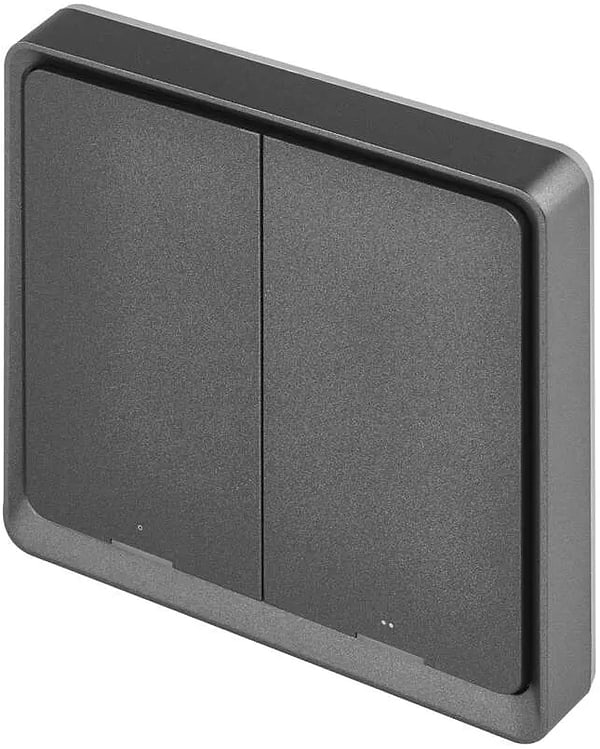 Фото - Бездротовий вимикач EMOS H5015 2 кнопки ZigBee 3.0 Чорний