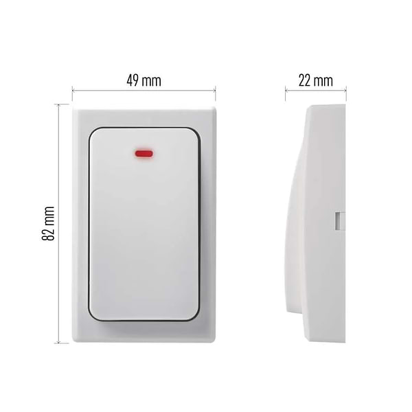 Фото - Бездротовий дверний дзвінок EMOS Кнопка P5729T 180м IP44 220V