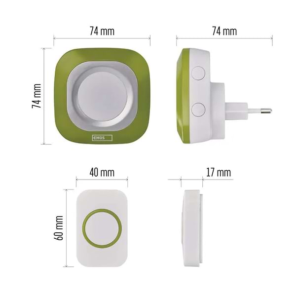 Фото - Бездротовий дверний дзвінок EMOS P5733G