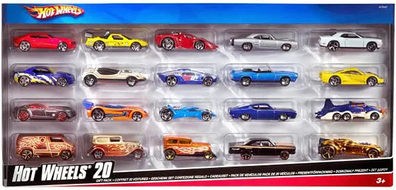 Фото - Набор базовых машинок Hot Wheels 20 шт. (в ас.) (H7045)