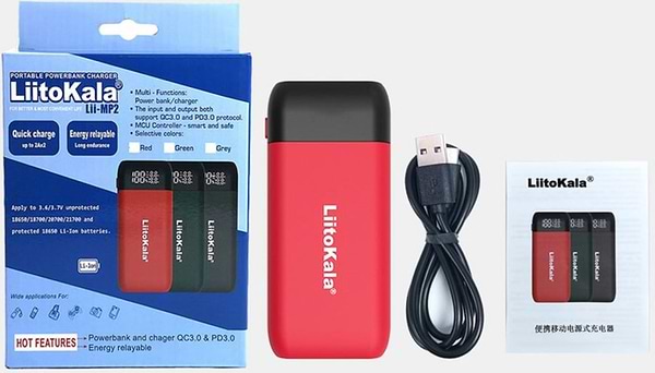 Фото - Батарея мобільна LiitoKala Lii-MP2 PowerBank Red QC3.0&PD3.0