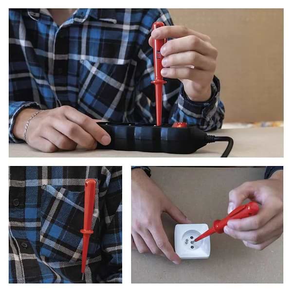 Фото - Индикатор напряжения EMOS тестер M0017 0–250 V AC / DC с сигналом оптическим