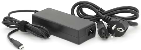 Зарядное устройство для ноутбука Merlion Dell 90W USB Type-C + каб.пит. (LDL90/Type-C/28339)