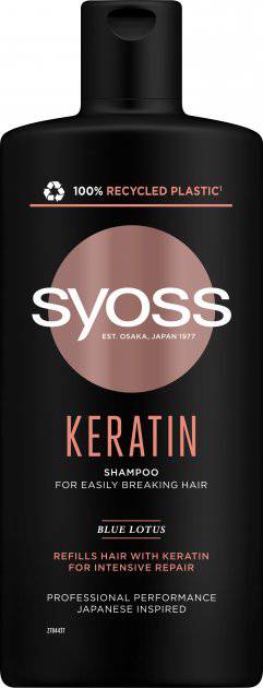 Шампунь женский SYOSS Keratin Hair Perfection 440мл - Фото 1