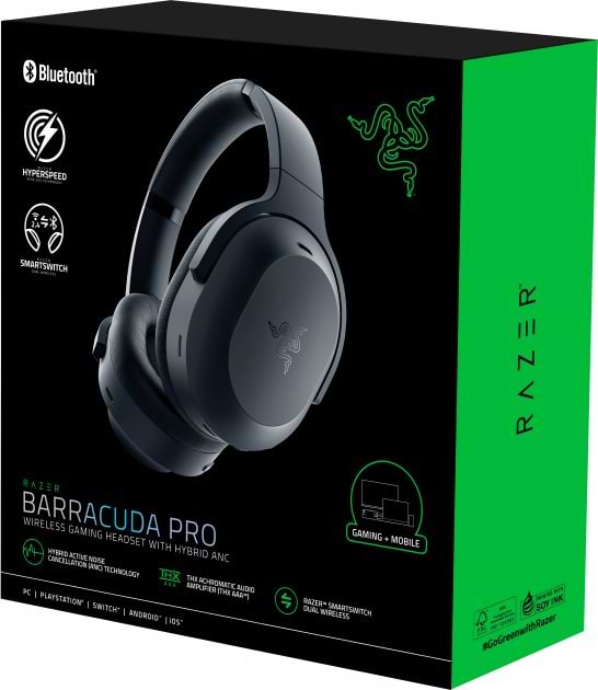 Фото - Гарнітура бездротова ігрова Razer Barracuda Pro (RZ04-03780100-R3M1)