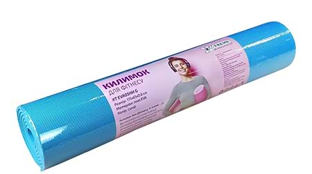 Килимок для йоги та фітнесу X-Treme 171х61х0.6 см синій (EVA05HH) - Фото 1