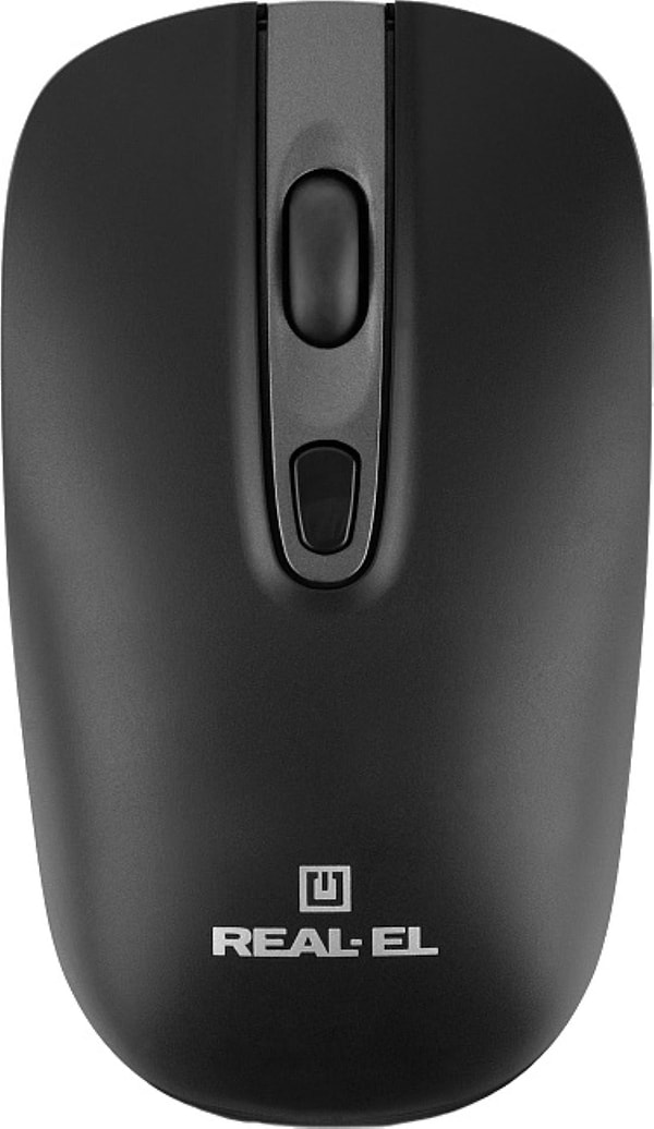 Фото - Мышь беспроводная REAL-EL RM-350W Black (EL123200043)