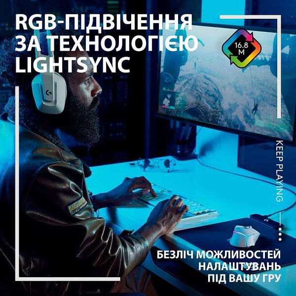 Фото - Мышь беспроводная игровая Logitech G502 X Plus White (910-006171)