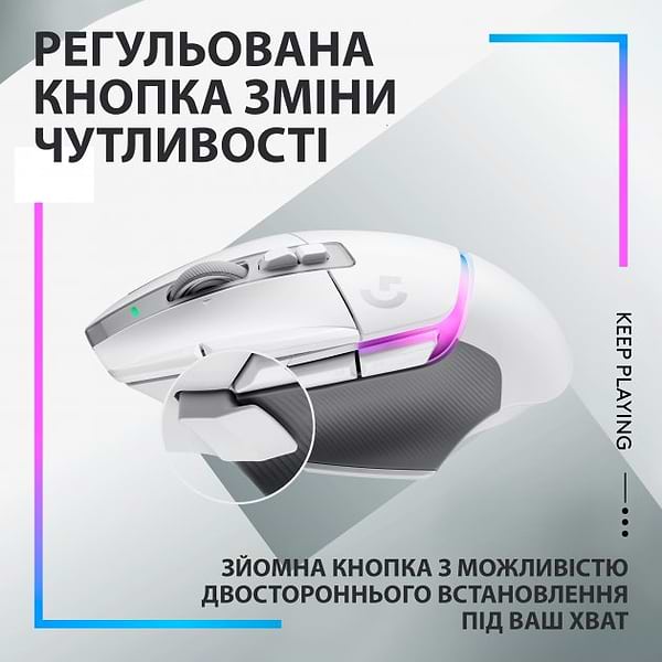 Фото - Мышь беспроводная игровая Logitech G502 X Plus White (910-006171)