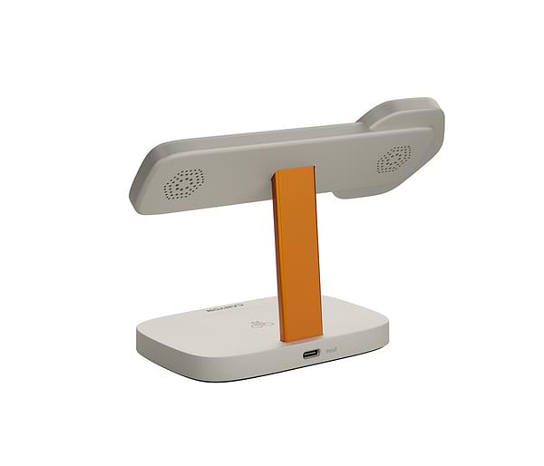 Фото - Беспроводное зарядное устройство Canyon Hexagon WCS-310 QI 3 in 1 Light Grey Orange (CNS-WCS310LGOR)