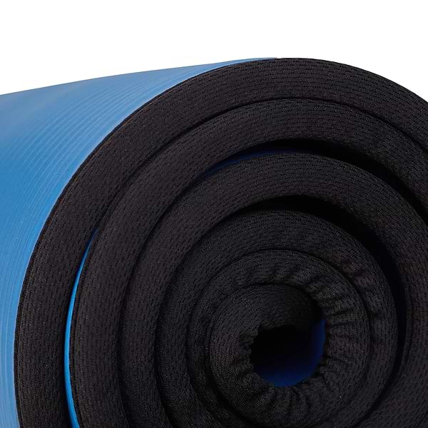 Фото - Килимок для йоги та фітнесу TECOFIT Коврик/мат TECOFIT NBR 183x61x1 см Blue-Black +чехол-сумка в подарок (TOP18124795/1)
