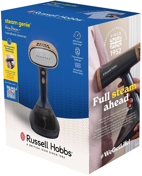 Фото - Вертикальный отпариватель ручной Russell Hobbs Genie VacuSteam 1800Вт (28550-56)