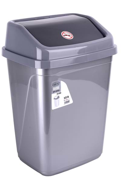 Фото - Кошик для сміття VIOLET HOUSE 0100 Metalic с / кр.10 л