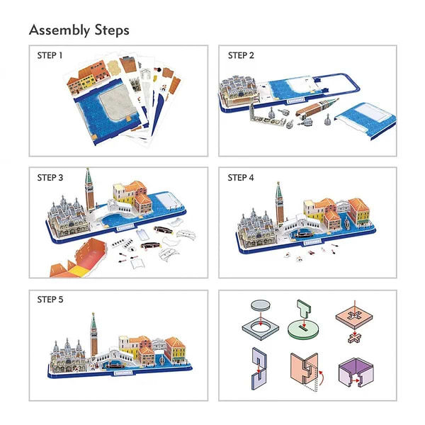 Фото - 3D пазлы Cubic Fun City line "Венеция" (MC269h)