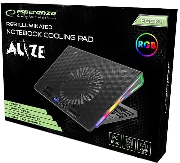 Фото - Подставка под ноутбук охлаждающая Esperanza EGC101 Alize Notebook Cooling Pad
