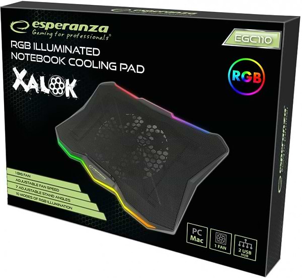 Фото - Подставка под ноутбук охлаждающая Esperanza EGC110 Xalok Notebook Cooling Pad