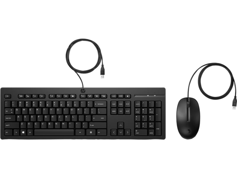 Клавиатура+мышь HP 225 USB Black - Фото 1