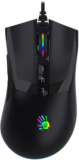 Мышь проводная игровая Bloody W90 Pro Stone Black - Фото 1