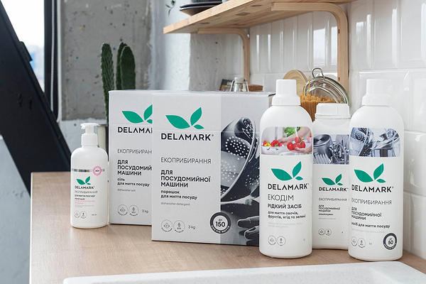 Фото - Порошок для посудомийної машини DeLaMark 3 кг (4820152332141)