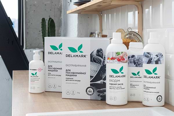 Фото - Порошок для посудомийної машини DeLaMark 1 кг (4820152330376)