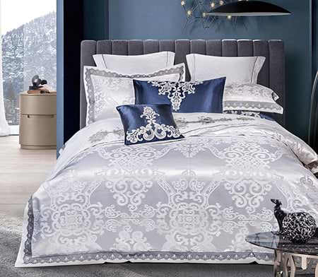 Комплект постельного белья Word of Dream 406 Жаккард 2х150х215 Белый (14468)