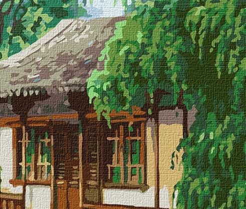 Фото - Картина по номерам Ideyka "Китайский домик" 40х50см (KHO2881)