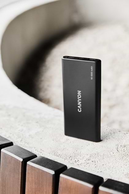 Фото - Батарея мобильная Canyon 10000mAh Black (CNE-CPB1008B)