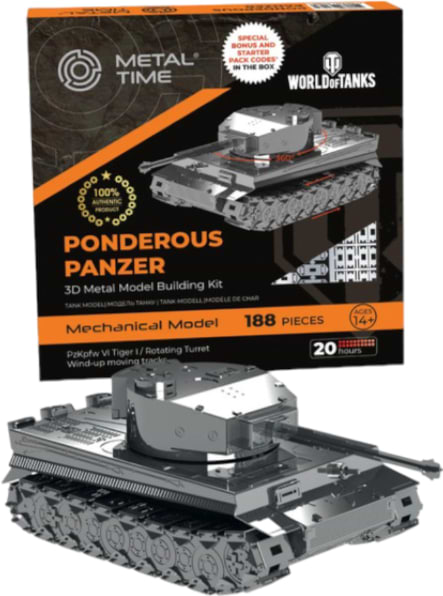 Металевий конструктор Metal Time Ponderous Panzer Heavy Tank (MT020)
