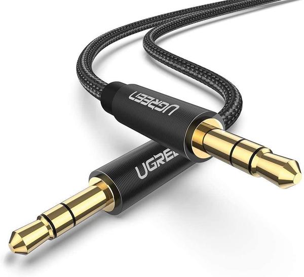 Фото - Кабель 3.5 мм - 3.5 мм UGREEN AV112 3.5 mm M - 3.5 mm M Cable 1m Black (50361)