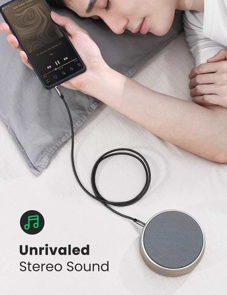 Фото - Кабель 3.5 мм - 3.5 мм UGREEN AV112 3.5 mm M - 3.5 mm M Cable 1m Black (50361)