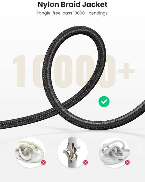 Фото - Кабель 3.5 мм - 3.5 мм UGREEN AV112 3.5 mm M - 3.5 mm M Cable 1m Black (50361)