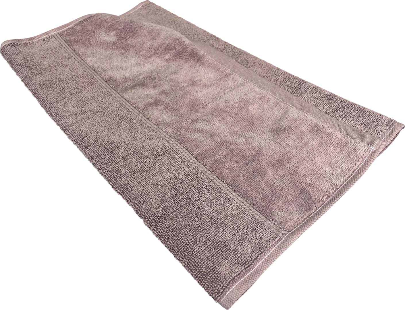Полотенце для лица GM Textile Миладо кофейное махровое велюр 50х90 - Фото 1