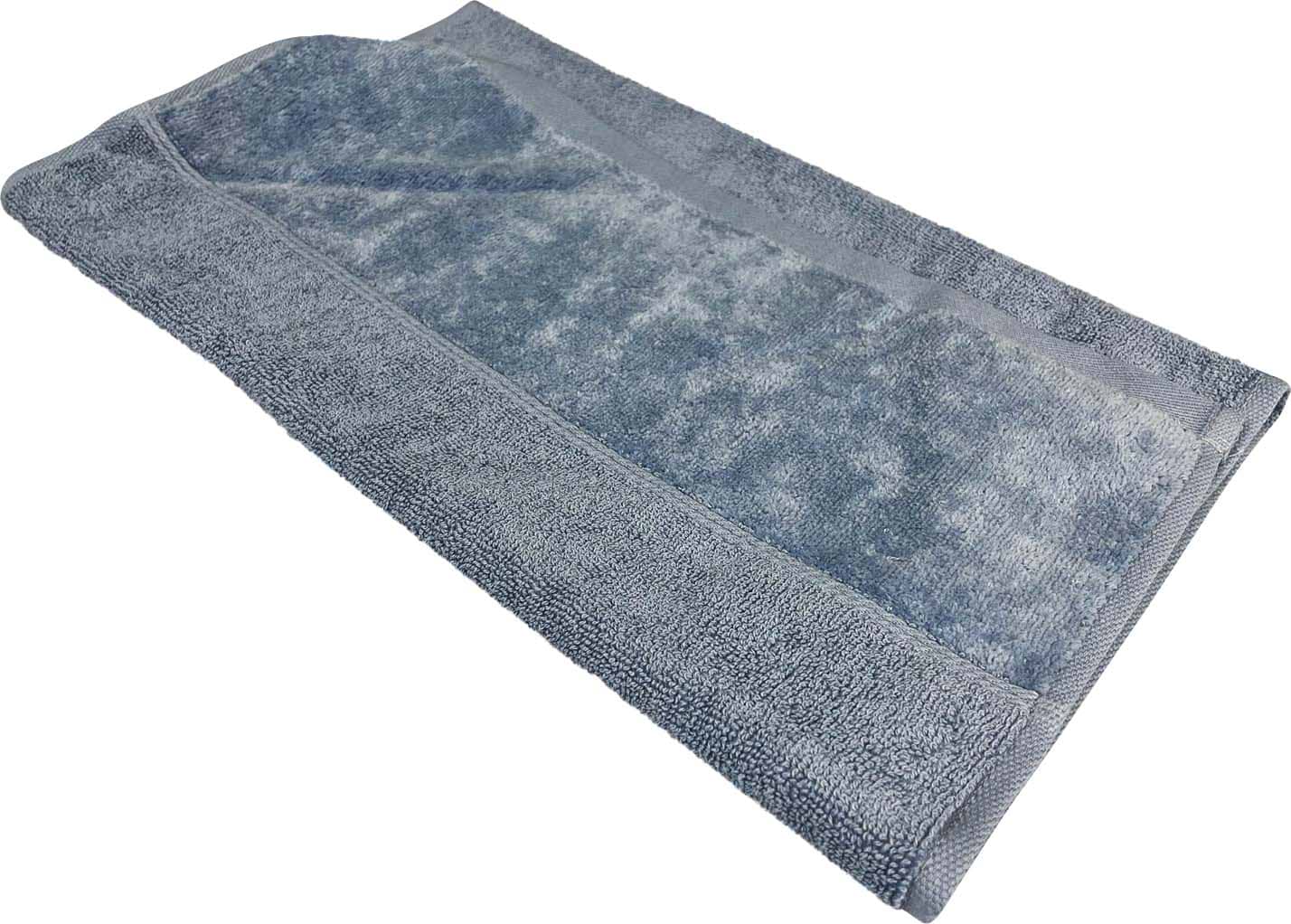 Рушник для рук GM Textile Міладо синій махровий велюр 40х70 - Фото 1