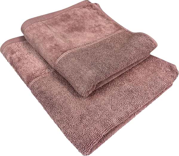 Фото - Рушник для обличчя GM Textile Міладо шоколадний махровий велюр 50х90