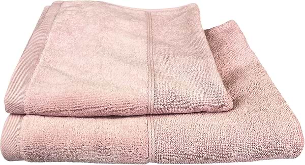 Фото - Рушник банний GM Textile Міладо персиковий махровий велюр 70х140