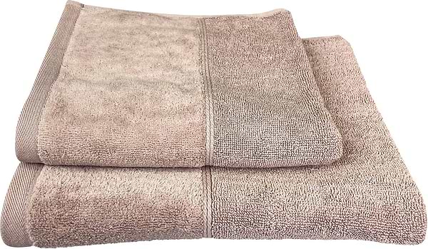 Фото - Рушник для обличчя GM Textile Міладо капучино махровий велюр 50х90