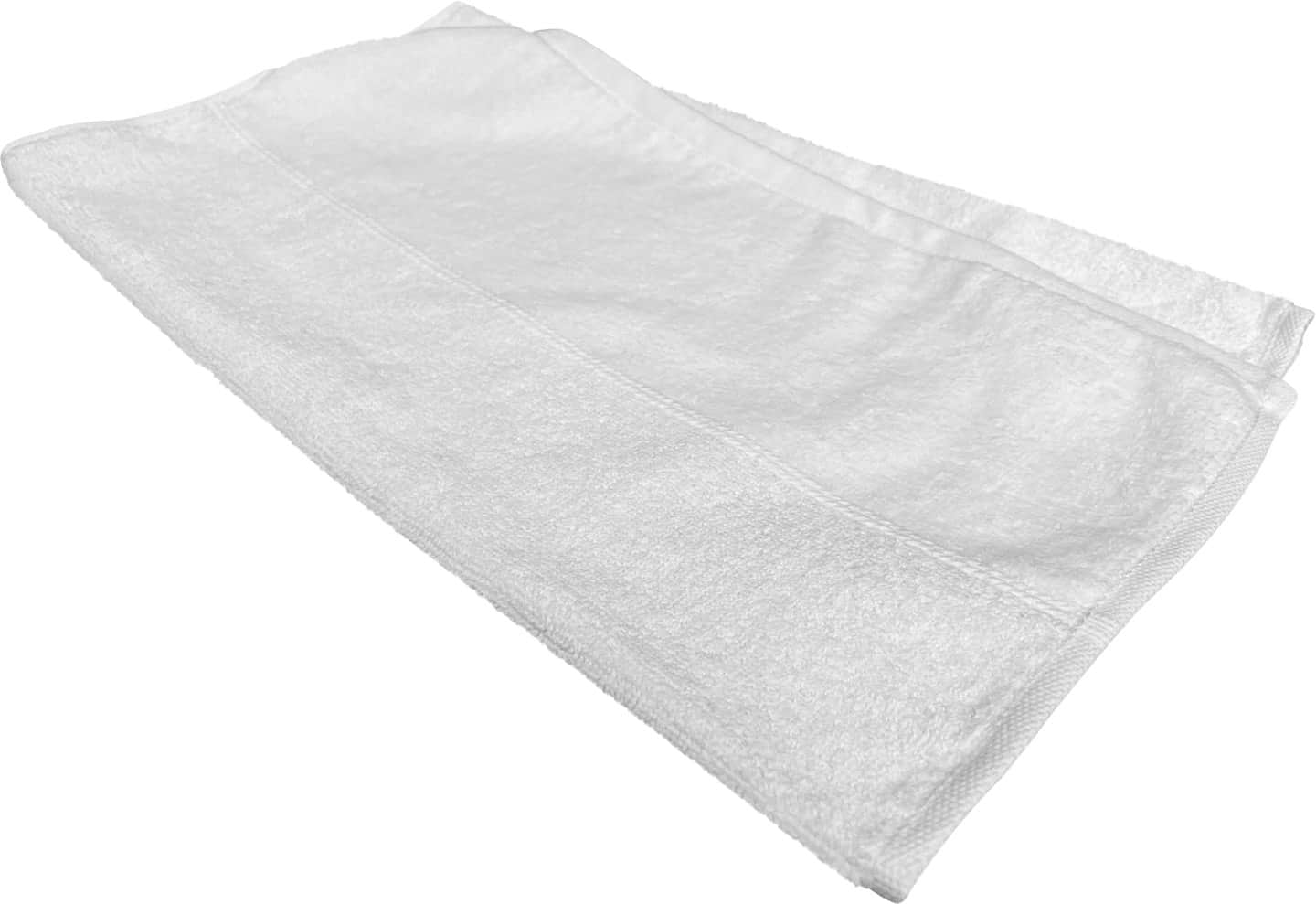 Полотенце для лица GM Textile Миладо белое махровое велюр 50х90 - Фото 1