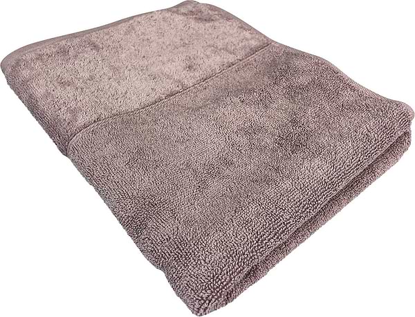 Фото - Рушник банний GM Textile Міладо кавовий махровий велюр 70х140