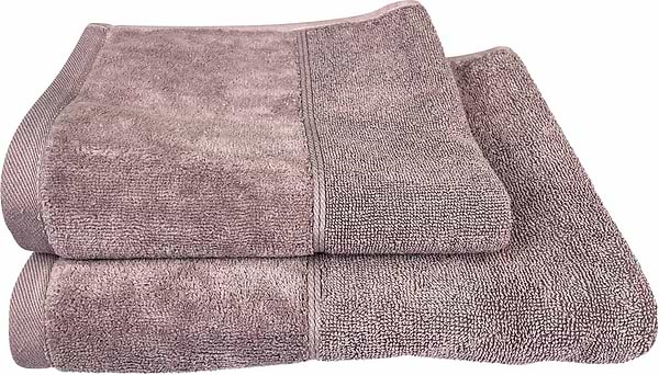 Фото - Рушник банний GM Textile Міладо кавовий махровий велюр 70х140