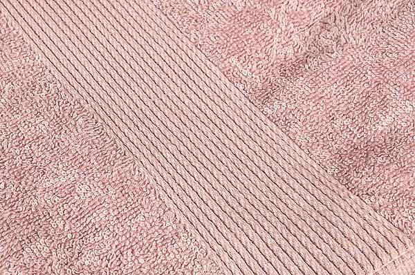 Фото - Рушник для рук GM Textile персиковий махровий з бордюром 40х70