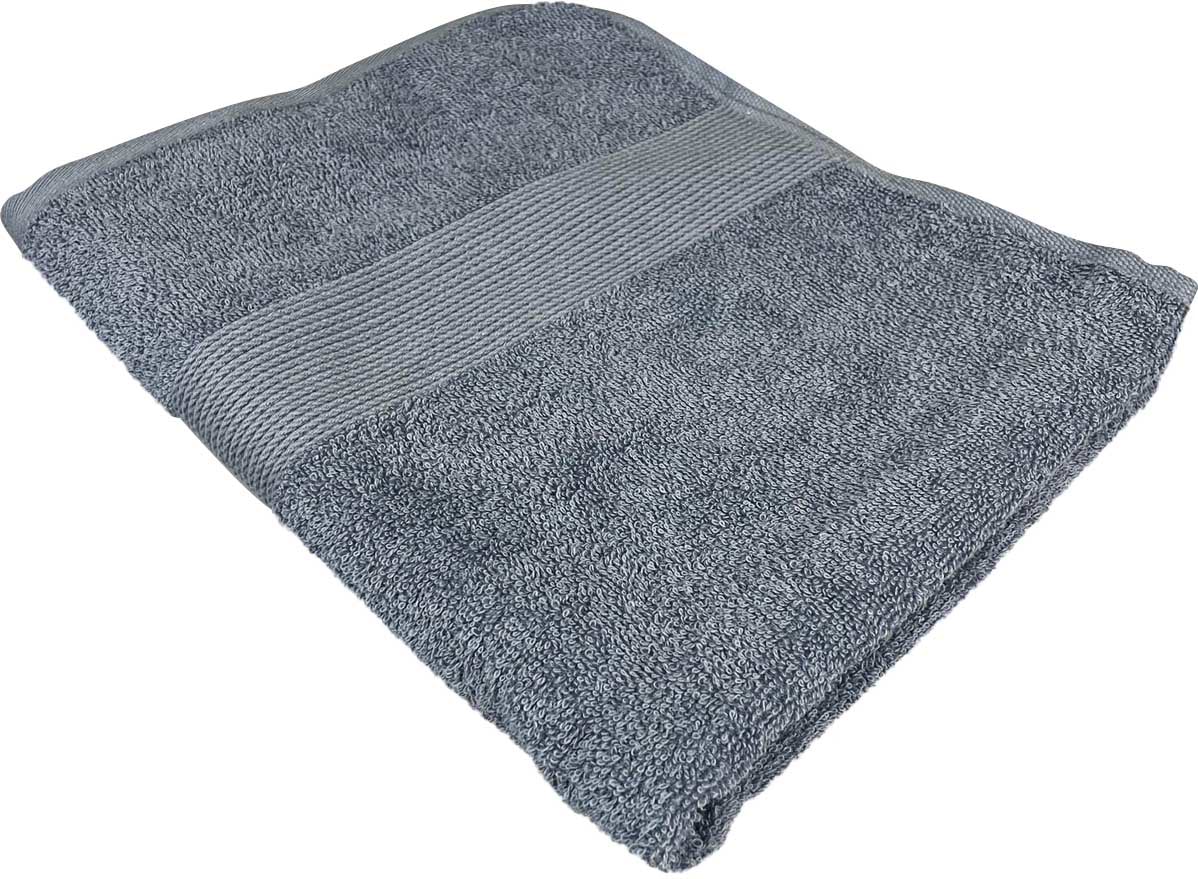 Рушник банний GM Textile синій махровий з бордюром 70х140 - Фото 1